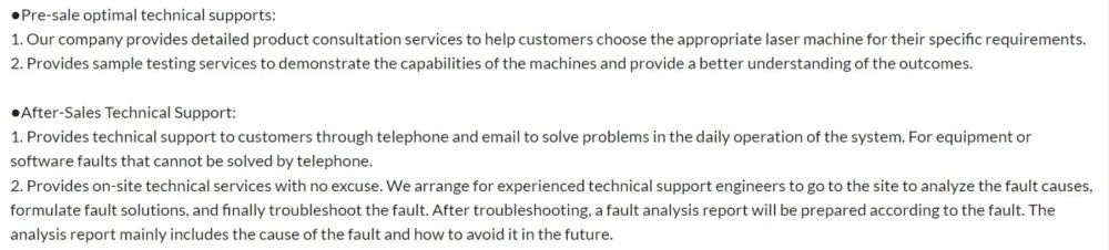 Tailor-made Customer Service Tailor-made Customer Service